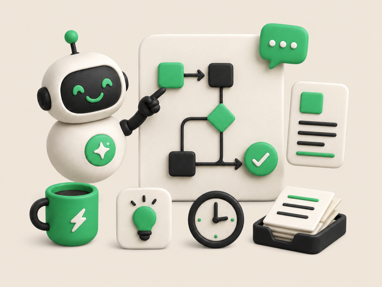 AI och effektivisering — illustration