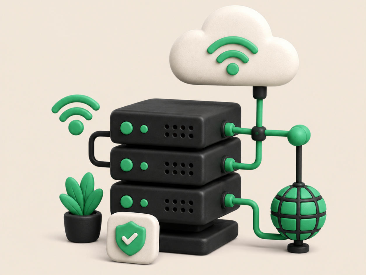 Server och drift — illustration