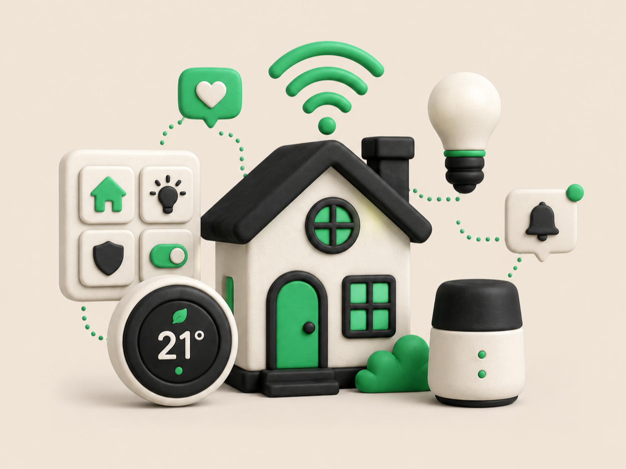 Smarta hem och automation — illustration